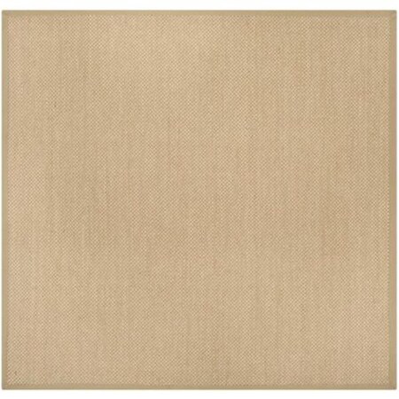 Safavieh 9 x 9 ft. Natural Fiber Square Power Loomed Rug Maize & Linen NF141B-9SQ